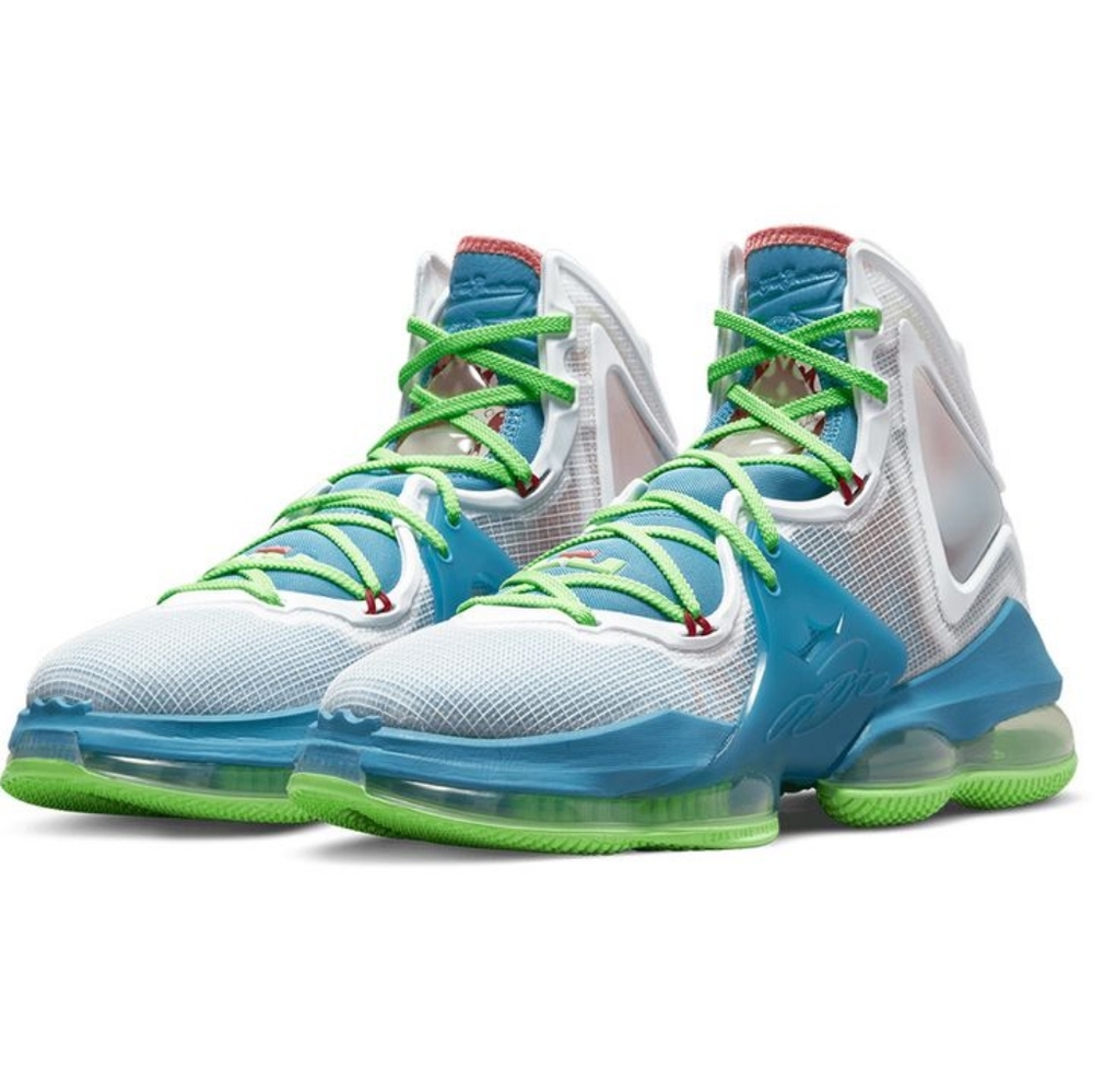 🆕 NIKE "LEBRON 19 TROPICAL🔥DUTCH BLUE/WHITE BASKETBALL SNEAKERS SHOES